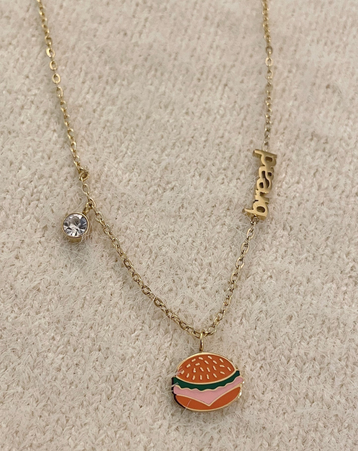 hamburger necklace